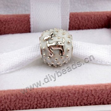 alloy Bead,silver plated,9.6x11.5mm round,4.5mm hole,Sold per pkg of 50 pieces.