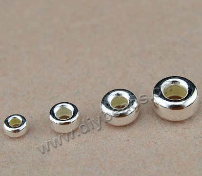 Bead, 925 sterling  thai silver, 5mm, Sold per pkg of 1 bag-100 pieces.