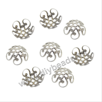 Wholesale Stainless steel Hollow Receptacle Spacer Beads caps For Jewelry Accessories 