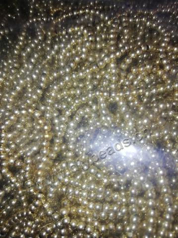 Wholesale 3mm plated plastic beads for jewelry making