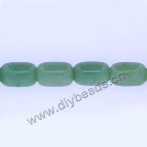 Bead, green aventurine (natural), 13x18mm round tube, Mohs hardness 7. Sold per 16-inch strand
