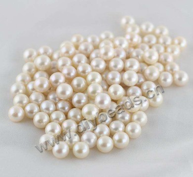 wholesale pearl, cultured freshwater pearl, loose pearl,AAA round pearl,6.5-7mm, per pkg of 30pcs