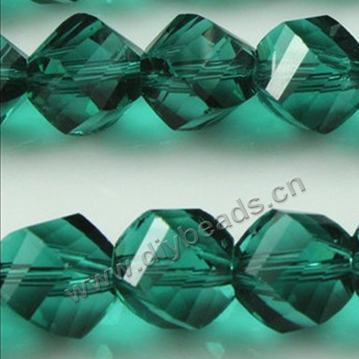 luxury bead,peacock green color,rondelle faced glass beads,10mm,per pkg of 10 strands