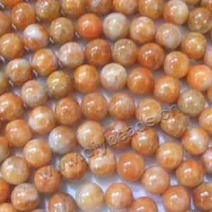 Bead, red calcite (natural), 12mm round. Sold per 16-inch strand.