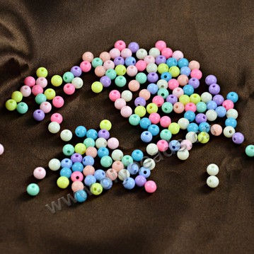 Bead, acrylic, mixed colors, 18mm round. Sold per pkg of 5kg 