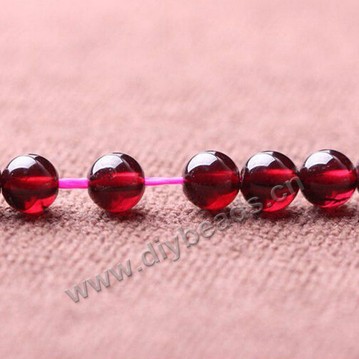 Bead, garnet (natural), wine red color, AAAAA  3 mm smooth round, Sold per 15-inch strand