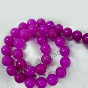 Bead, Malaysia "jade" (dyed), purple. 12mm round, Mohs hardness 7. Sold per 15-inch strand
