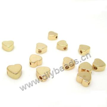 Jewelry accessories 24k gold filled star heart spacer beads for bracelet making DIY