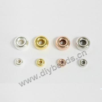 Jewelry finding 925 sterling silver spacer beads flat round spacer beads