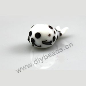 Diy beads ,lampworked glass ,27x13mm sea lion design with 2mm hole. mini order 10ps,factory price,free shipping