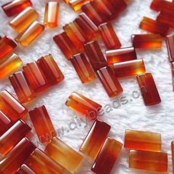 Bead,red agate,8x16mm,square,Sold per pkg 50pcs