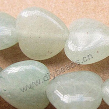Bead, mixed colors aventurine (natural), 12mm heart. Sold per 16-inch strand,one strand about 46pcs