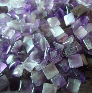Cabochon, amethyst (natural), 8x8mm square, Mohs hardness 7. Sold per pkg of 200.