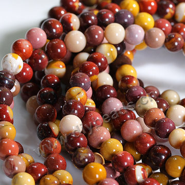 Bead,agate,colorful,10mm round, Sold per one strand.
