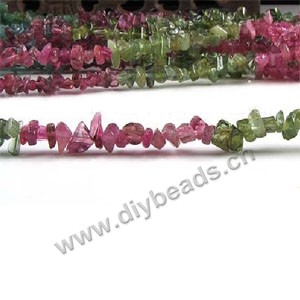 Bead, multi-tourmaline (natural), multicolored, small chip A grade. Sold per 16-inch strand