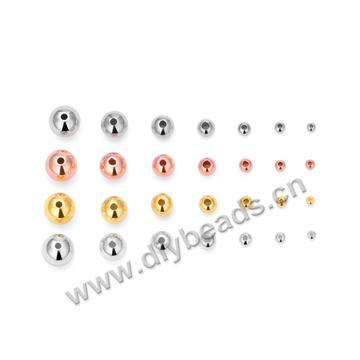 Wholesale 4mm cheap 925 sterling silver beads for jewelry making 