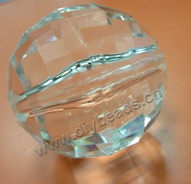 Bead,acrylic,blue color,20mm faceted round. Sold per 500gram pkg.