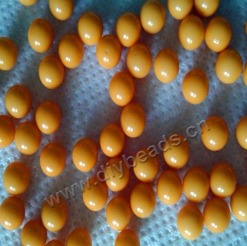 Bead,acrylic,solid brown color,round 10mm. Sold per pkg of 1000ps