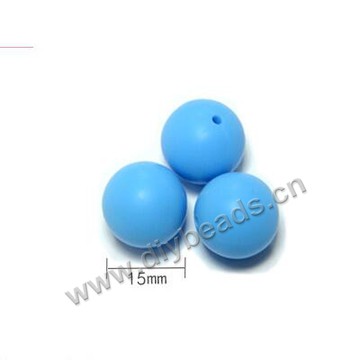 15mm round food grade silicone beads