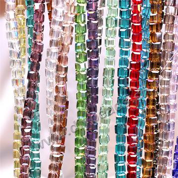 6mm faceted crystal glass beads for jewelry making