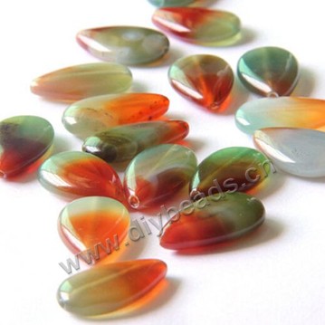 Bead,agate (natural),16x26mm water drop beads,Sold per strand 16pcs 