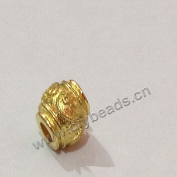 Bead,big-hole beads,brass bead ,faceted bead,8*7.5mm,sold per pkg of 20ps