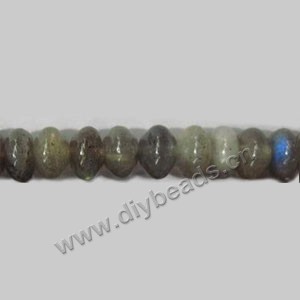 Bead,  labradorite (natural), 5x8mm rondelle, Mohs hardness 6 to 6-1/2. Sold per 16-inch strand