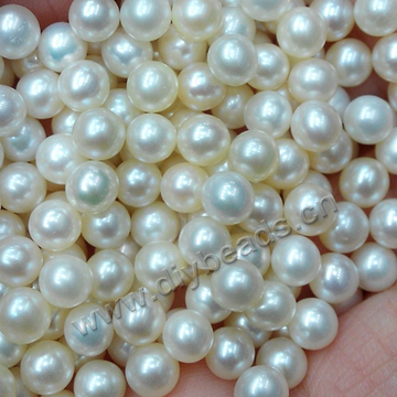 Pearl,cultured freshwater,white,5.5-6mm round, AAA grade. Sold per pkg of 50pcs