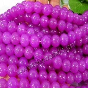 Bead, Malaysia "jade" (dyed), purple. 10mm round, Mohs hardness 7. Sold per 15-inch strand