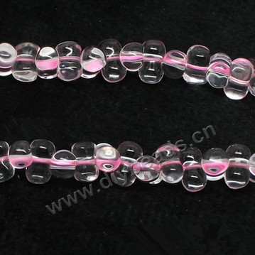 Bead, rose quartz (natural), 12x6mm peanut, B grade, Mohs hardness 7. Sold per 15-inch strand