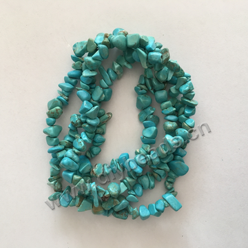 Wholesale 5-8mm natural gemstone chips blue turquoise gravel