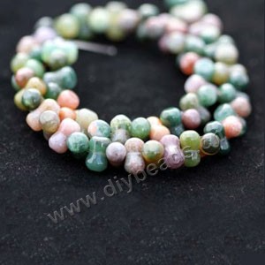 Bead, India agate (natural), 10x6mm peanut. Sold per 16-inch strand.