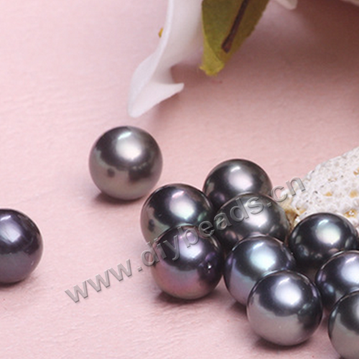 wholesale grade 4A perfect no flaw smooth 8 to 9mm black loose natural tahitian black pearl