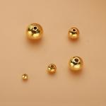 925 sterling silver beads, 24K gold color, 4mm small beads. Sold per pkg of 50pcs